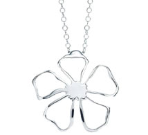 floral pendant necklace
